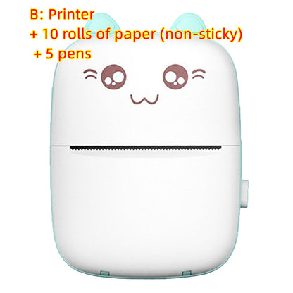 Mini Portable Bluetooth & WiFi Printer | Mobile Photo & Note Printer for Students, Pocket Label & Error Printing