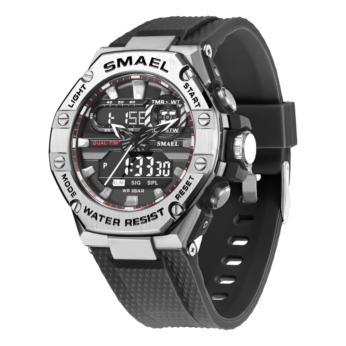 Digital Alloy Electronic Watch for Men | Stylish LED Wristwatch