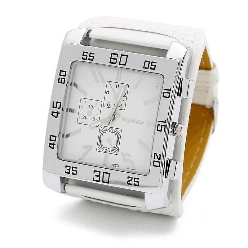 Men’s Military-Style Watch | Square Dial with Simulated Three-Layer Design