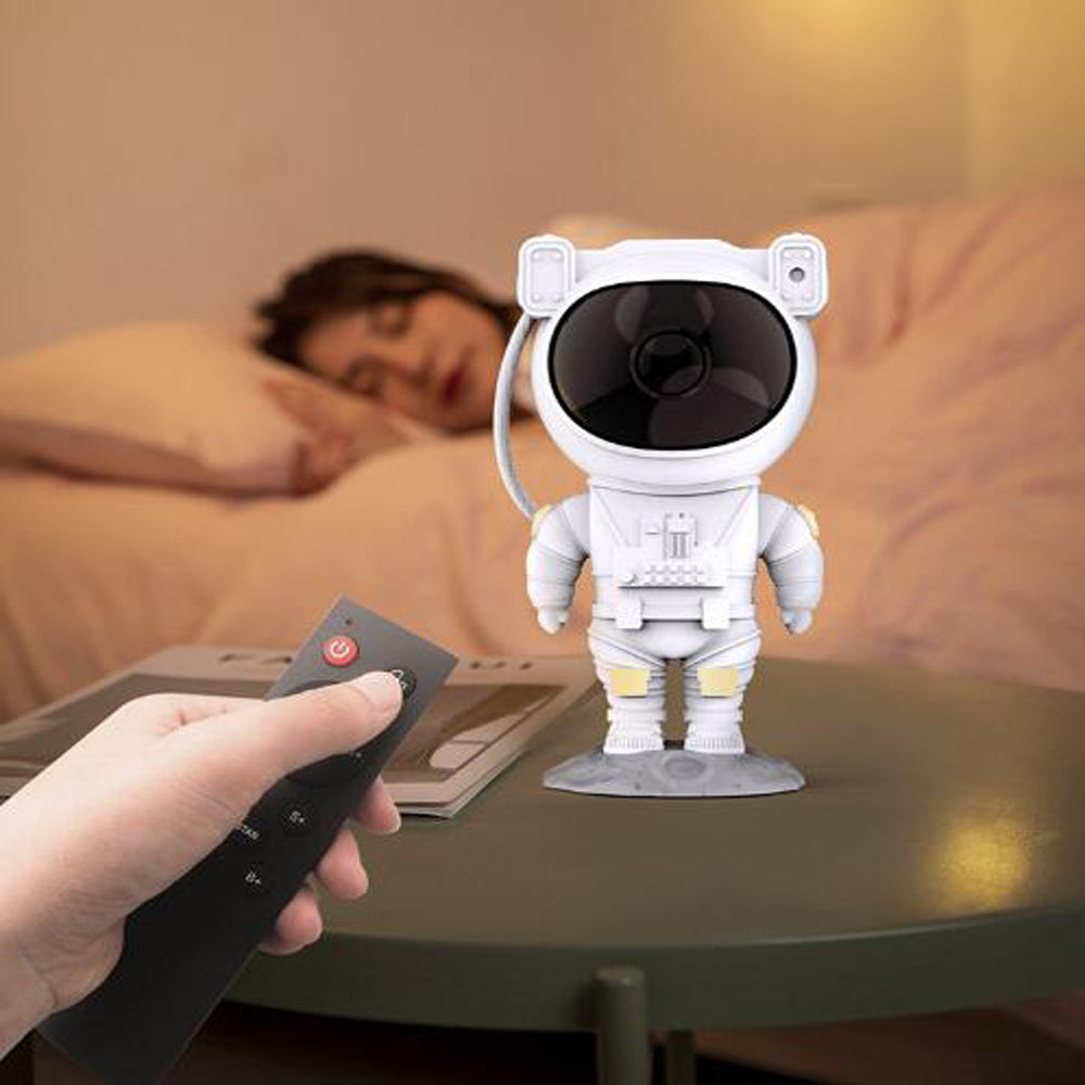 Astronaut Galaxy Starry Sky Projector Nightlight | USB Table Lamp for Bedroom, Kids, and Home Atmosphere Lighting