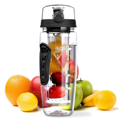 32oz Fruit Infuser Water Bottle | BPA-Free Sports Infusing Bottle with Removable Infuser for Detox Water & Juice