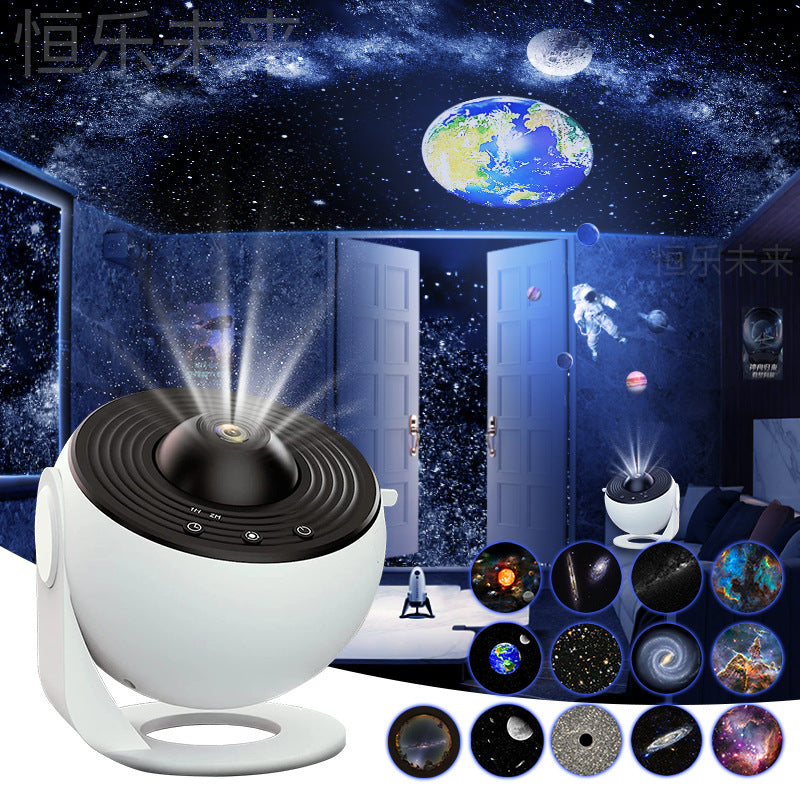 Galaxy Starry Sky Projector Night Light | 360° Rotating Planetarium Lamp for Kids Bedroom, Valentine’s Day & Wedding Decor