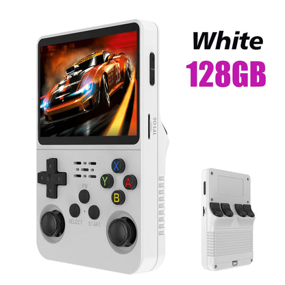 R36S 128GB Retro Handheld Game Console | Linux System, 3.5" IPS Screen, 64GB Games Portable Pocket Player