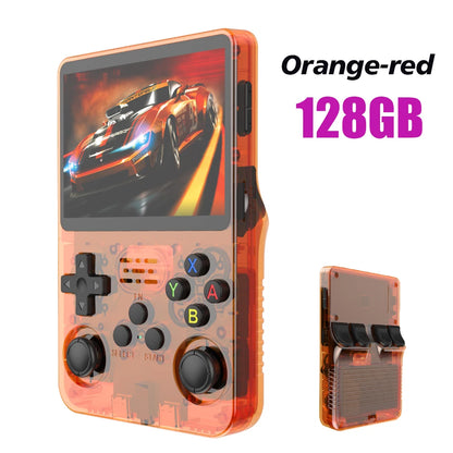 R36S 128GB Retro Handheld Game Console | Linux System, 3.5" IPS Screen, 64GB Games Portable Pocket Player