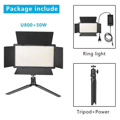 Nagnahz U800 LED Photo Studio Light | Portable Video Lighting Panel for TikTok, YouTube, Gaming & Live Streaming
