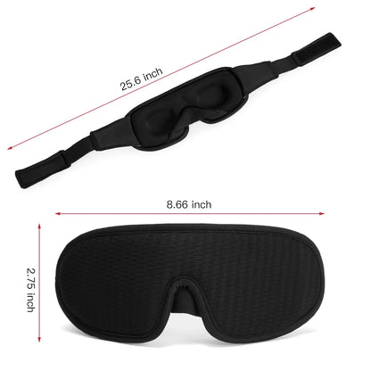 3D Sleeping Mask | Soft Padded Eye Shade & Sleep Mask for Complete Light Blockout