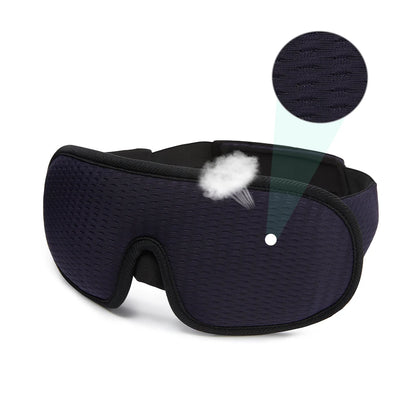 3D Sleeping Mask | Soft Padded Eye Shade & Sleep Mask for Complete Light Blockout