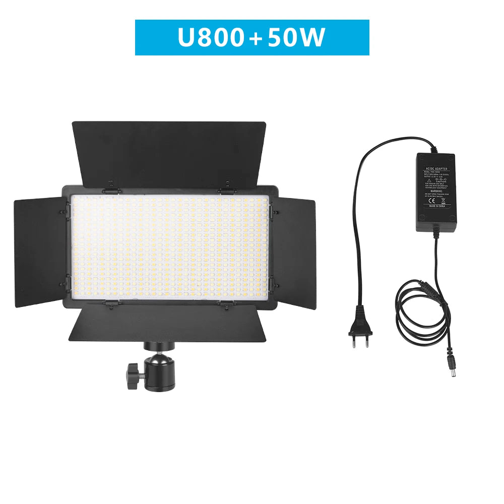 Nagnahz U800 LED Photo Studio Light | Portable Video Lighting Panel for TikTok, YouTube, Gaming & Live Streaming