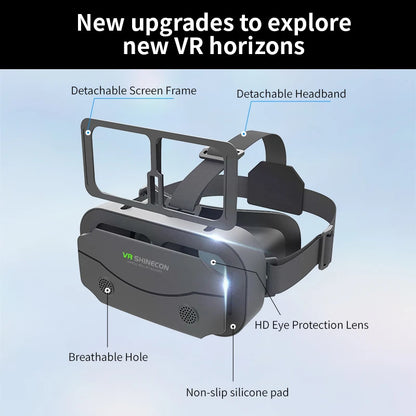 VR Glasses Virtual Reality Headset | 3D Lenses Smart Goggles for Smartphones