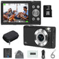 4K Digital Vlogging Camera | 48MP Autofocus HD Camcorder with 2.8" Screen for Kids & Adults