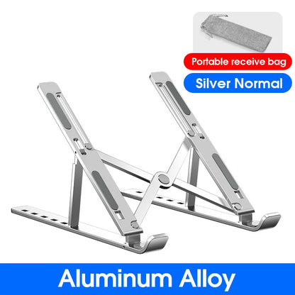 YYLM N8 Adjustable Aluminum Laptop Stand | Foldable Portable Cooling Notebook Holder for MacBook