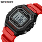 SANDA 2156 Men’s Military Watch | Sport LED Digital Wristwatch with Big Dial & Water Resistance
