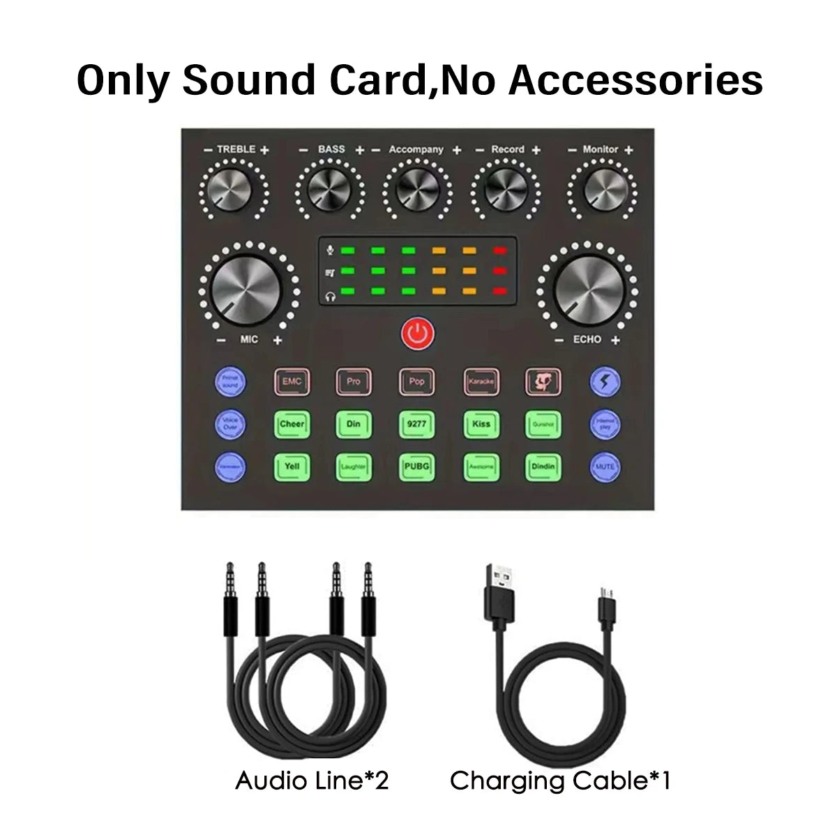 V8S Live Sound Card Bundle | Podcast & Music Recording Set with Microphone for DJs and Live Streaming
