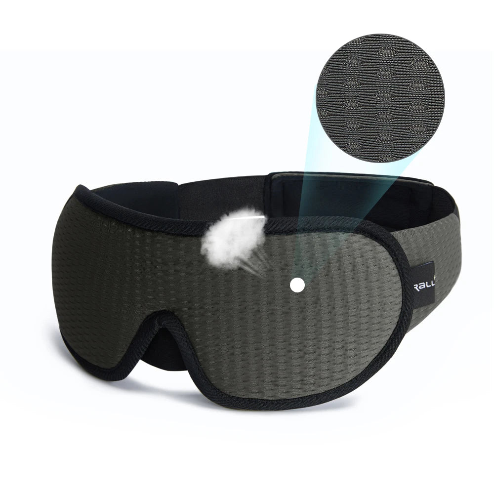 3D Sleeping Mask | Soft Padded Eye Shade & Sleep Mask for Complete Light Blockout