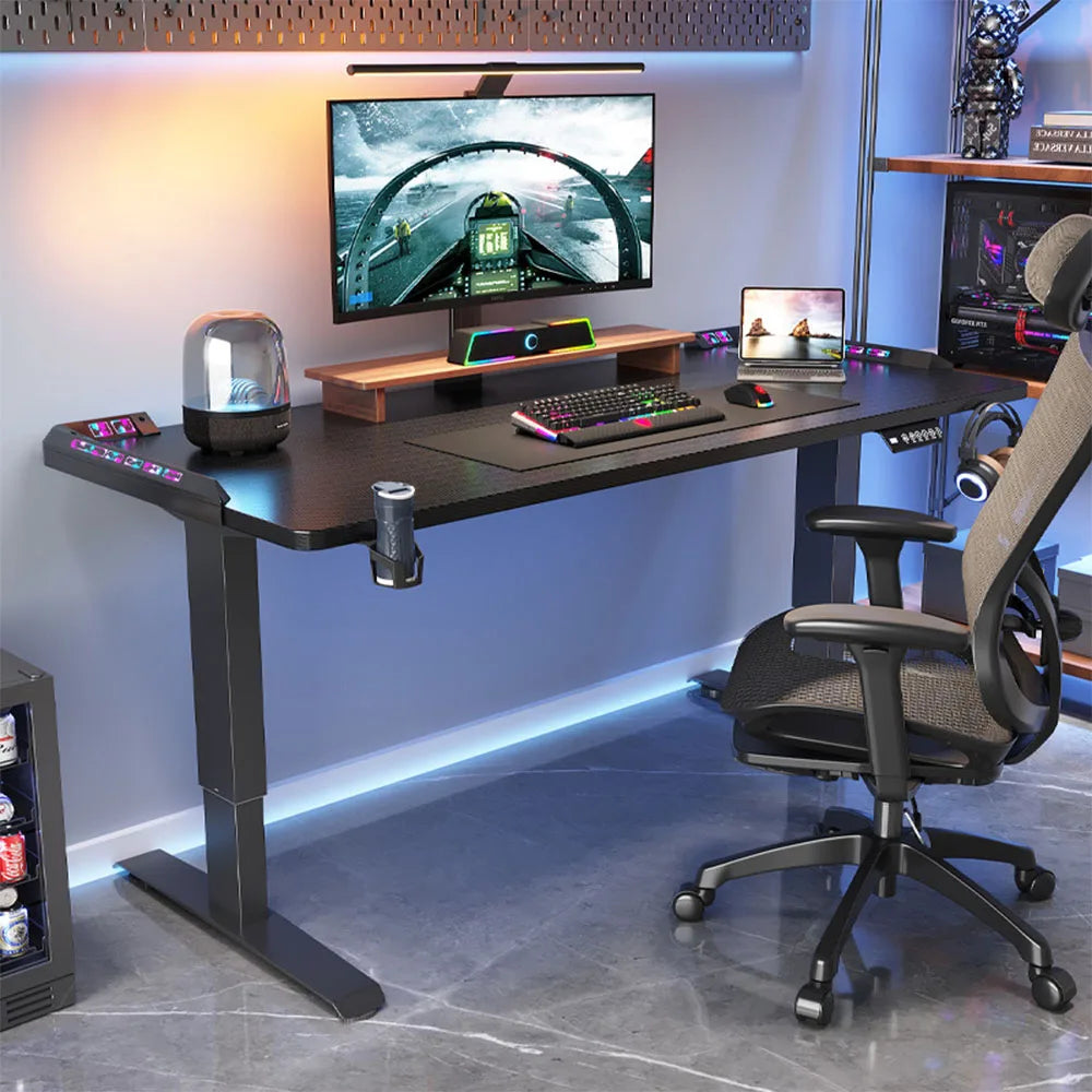 Height Adjustable Electric Desk | Motorized Sit-Stand Desk for Home & Office, Gaming & Workstation