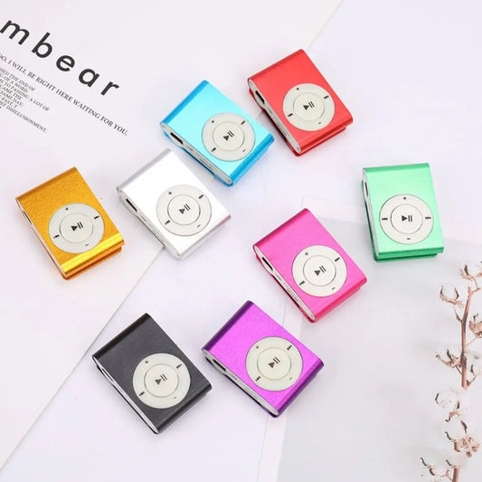 Mini MP3 Player with Clip | Portable USB Music Player Supports TF Card | Colorful Fashionable Walkman Design
