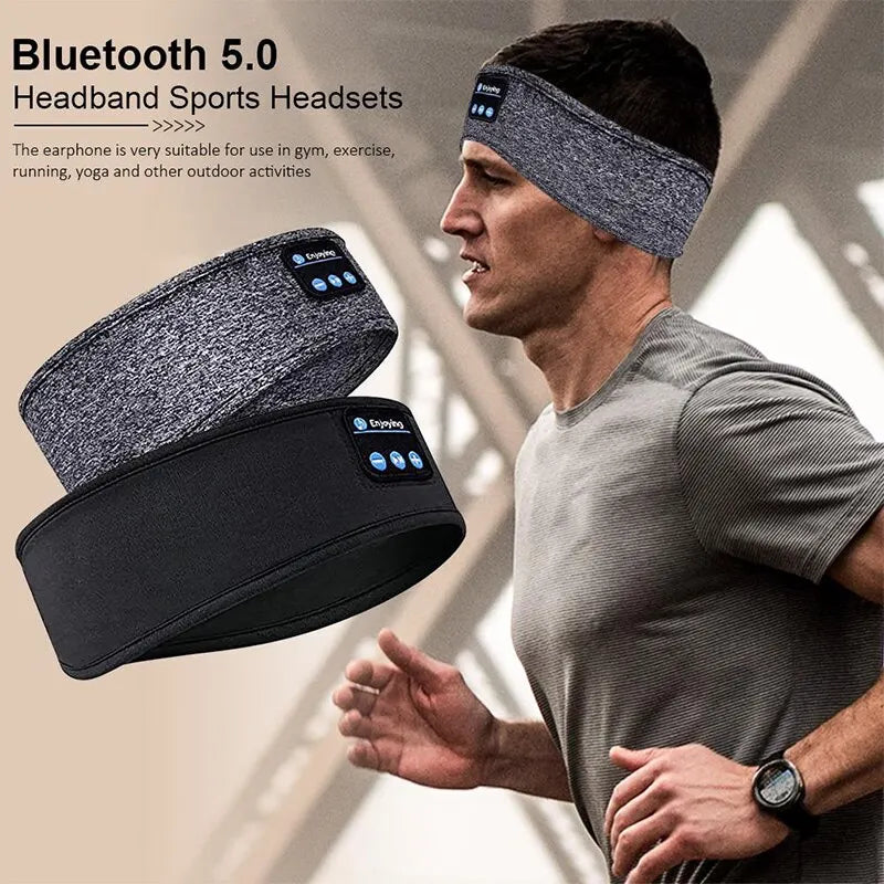 Bluetooth Sports Sleeping Headband | Wireless Earphones with Music & Eye Mask