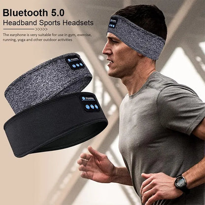 Bluetooth Sports Sleeping Headband | Wireless Earphones with Music & Eye Mask