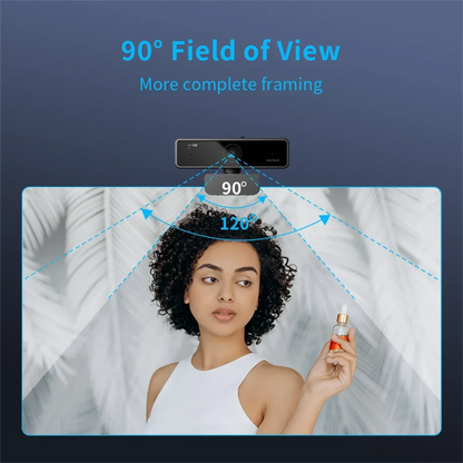 Nuroum V11 1080P USB Webcam | 60FPS Full HD Mini Webcam with Microphone for PC & Laptop