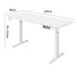 Height Adjustable Electric Desk | Motorized Sit-Stand Desk for Home & Office, Gaming & Workstation