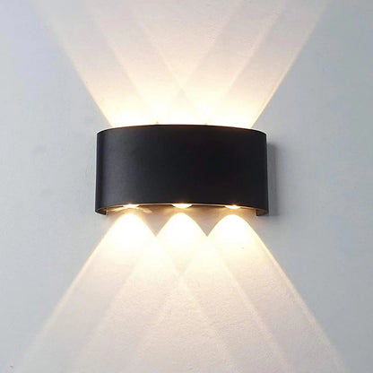 LED Wall Sconce | Modern Indoor & Outdoor Up-Down Wall Light for Living Room, Hallway & Bedroom