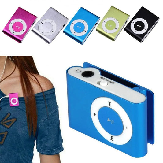 Mini MP3 Player with Clip | Portable USB Music Player Supports TF Card | Colorful Fashionable Walkman Design