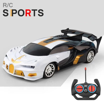 1/18 RC Car with LED Lights | High-Speed 2.4G Remote Control Sports Car for Kids