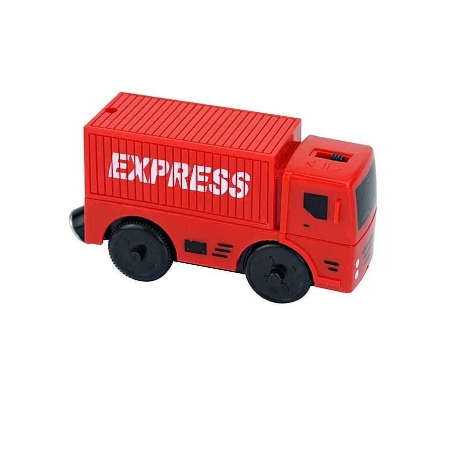 Train Track Wooden Train Toys Magnetic Set Electric Car Locomotive Diecast Slot Fit All Wood Brand Biro Railway Tracks For Kids