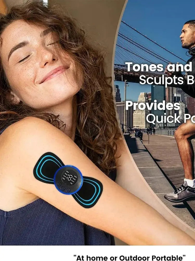 Electric Neck & Muscle Massager | EMS Low-Frequency Pain Relief for Back, Neck, Calf & Joints