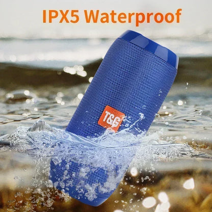 Portable Bluetooth Wireless Speaker | Waterproof Outdoor Subwoofer with FM Radio & Stereo Surround Sound