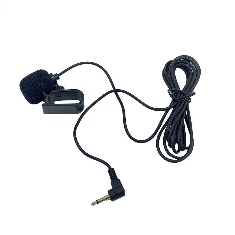 Car Audio Microphone | 3.5mm Clip-On Stereo Mic for Auto DVD Radio & Hands-Free Calls