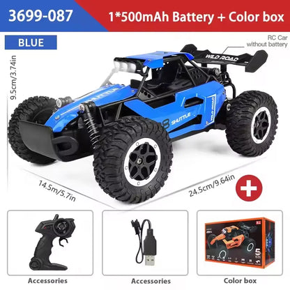 RC Off-Road Car 1:16 Scale | High-Speed 20KM/H 2WD Electric Monster Truck with 2.4G Remote