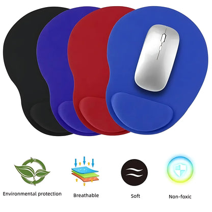 Ergonomic Wrist Rest Mouse Pad | Comfortable Non-Slip Soft Mousepad for PC & Laptop
