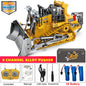 4WD Remote Control Excavator & Dump Truck | Alloy 4x4 Bulldozer RC Construction Vehicle Toy