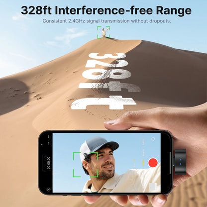 BOYA Magic 4-in-1 Wireless Lavalier Microphone | Universal Mic for iPhone, Android, USB-C & Camera Recording