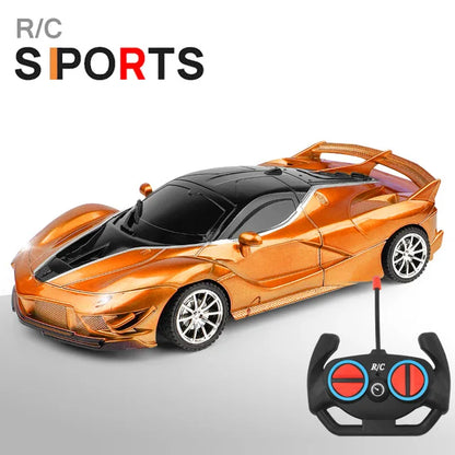 1/18 RC Car with LED Lights | High-Speed 2.4G Remote Control Sports Car for Kids