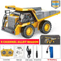 4WD Remote Control Excavator & Dump Truck | Alloy 4x4 Bulldozer RC Construction Vehicle Toy