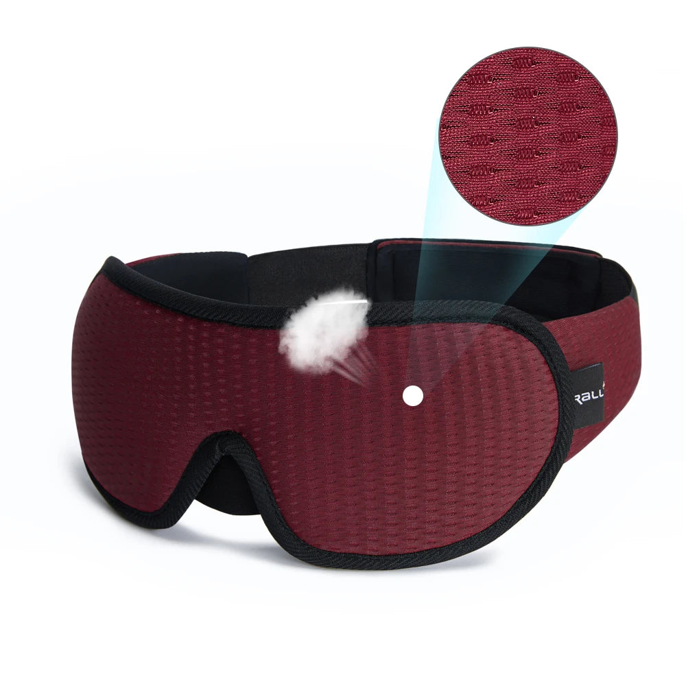 3D Sleeping Mask | Soft Padded Eye Shade & Sleep Mask for Complete Light Blockout