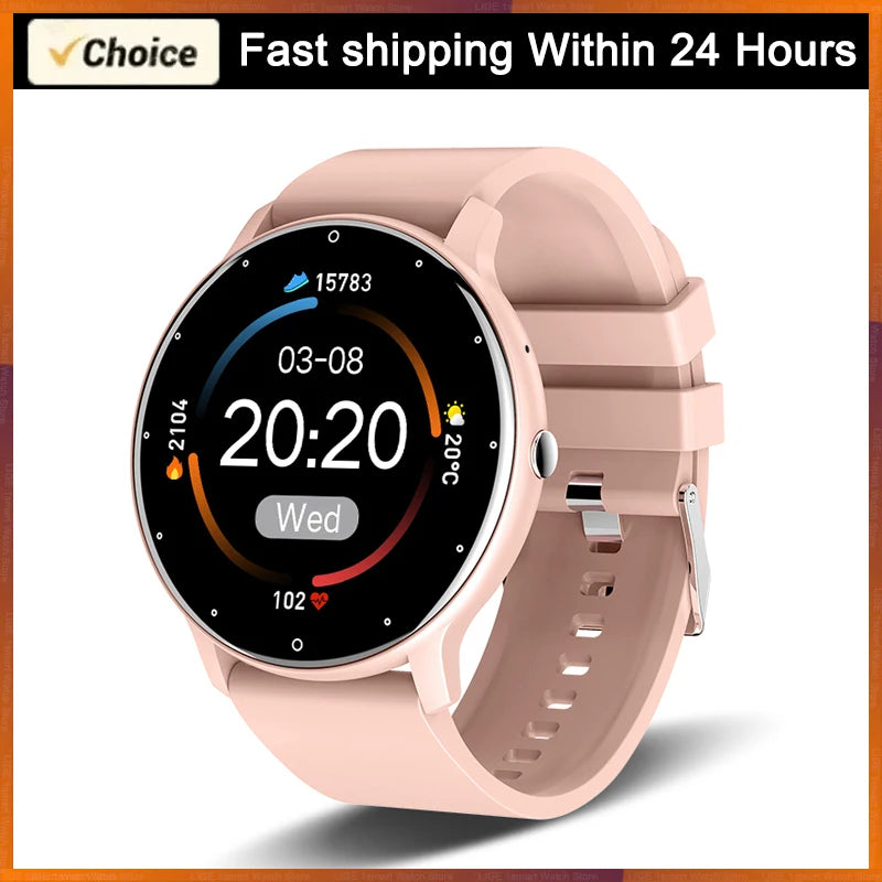 LIGE 2025 Smartwatch | Fitness & Heart Rate Monitor Waterproof Watch for Men & Women, iOS & Android
