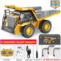 4WD Remote Control Excavator & Dump Truck | Alloy 4x4 Bulldozer RC Construction Vehicle Toy