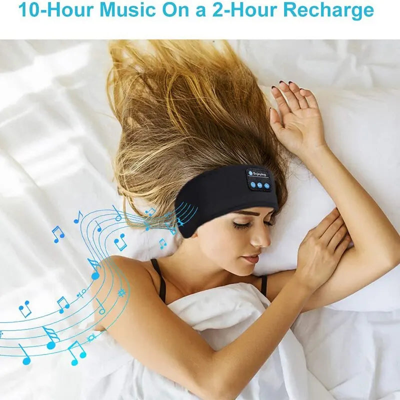 Bluetooth Sports Sleeping Headband | Wireless Earphones with Music & Eye Mask