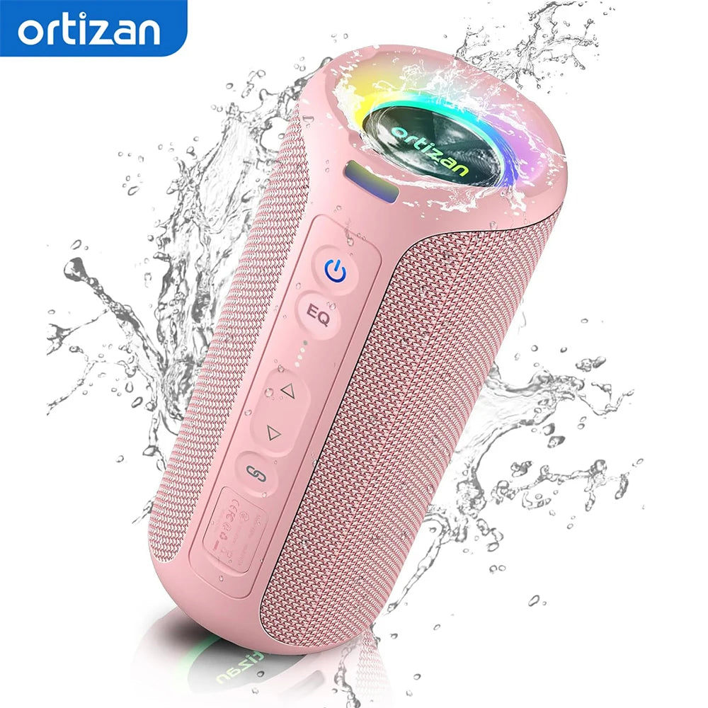 Ortizan X8 Pro Bluetooth Speaker | 40W Stereo Sound, Deep Bass, IPX7 Waterproof, 30H Playtime