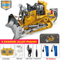 4WD Remote Control Excavator & Dump Truck | Alloy 4x4 Bulldozer RC Construction Vehicle Toy