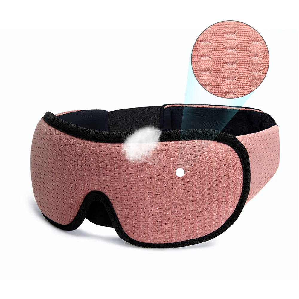 3D Sleeping Mask | Soft Padded Eye Shade & Sleep Mask for Complete Light Blockout