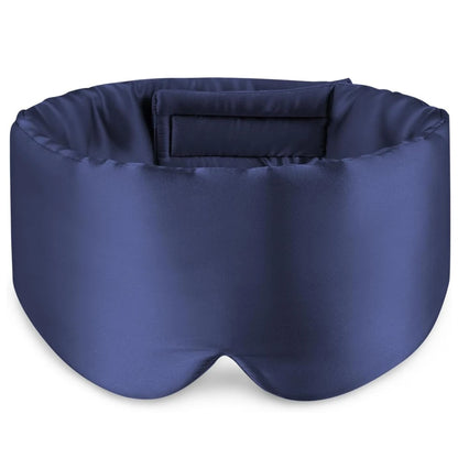 100% Mulberry Silk Sleeping Mask | Soft Padded Eye Mask for Light Blocking & Travel Sleep Aid