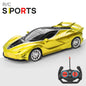 1/18 RC Car with LED Lights | High-Speed 2.4G Remote Control Sports Car for Kids