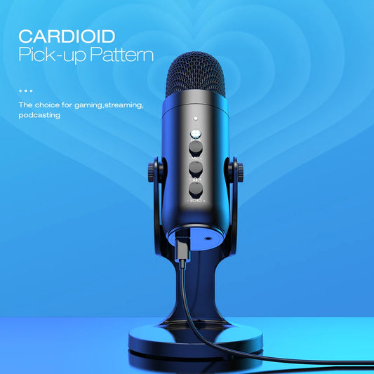 Haomuren USB Condenser Microphone | PC & Mac Mic for Gaming, Streaming, Podcasting, and Recording