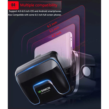 VR Shinecon 10.0 Helmet | 3D Virtual Reality Glasses & Smart Goggles for Smartphones