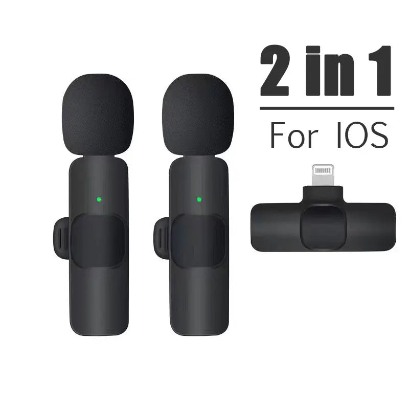Wireless Lavalier Microphone | Mini Portable Mic for iPhone & Android – Live Broadcast, Video Recording & Gaming