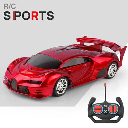 1/18 RC Car with LED Lights | High-Speed 2.4G Remote Control Sports Car for Kids